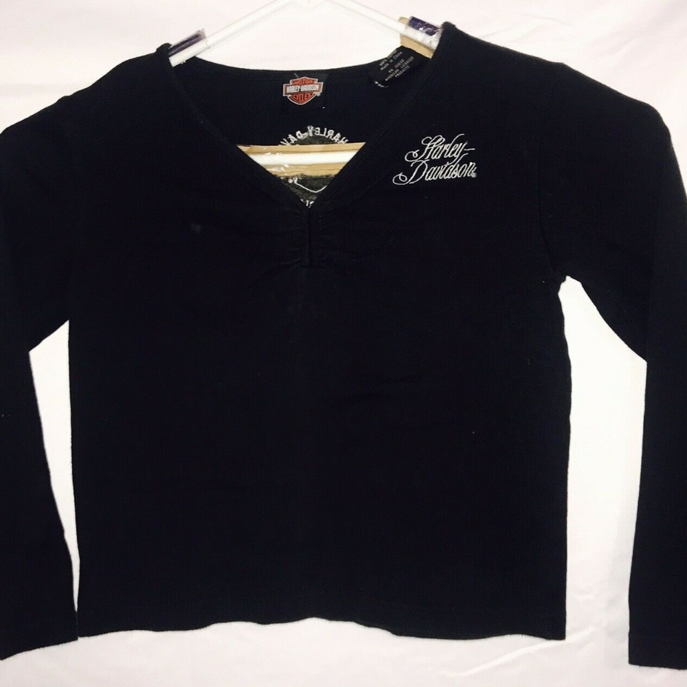 Harley Davidson women size small black long sleeve
